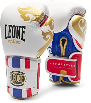 Leone 1947, Boxhandschuhe Thai Style 10 OZ Weiß