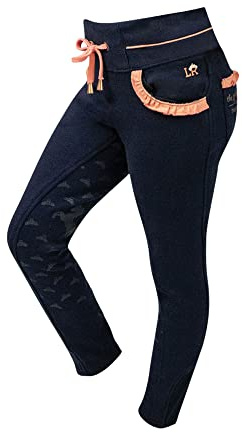 Little Rider Girls The Princess And The Pony Jodhpurs (7-8 Years) (Navy/Peach)
