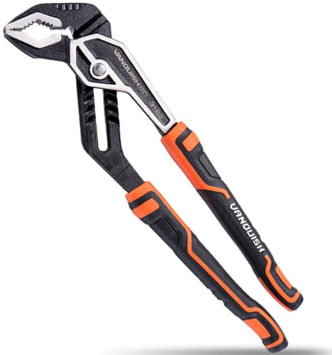 VANQUISH 12 Inch Tongue and Groove Joint Pliers Adjustable Water Pump Pliers with V-shaped Jaw Design (3182)