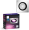 Philips Hue White & Color Ambiance Centura eckige Einbauspots 1er Pack (1.050 lm), dimmbare Deckenlampen mit 16 Mio. Farben, smarte Lichtsteuerung über Sprache und App, aluminium, neue Generation