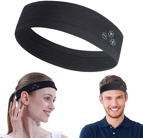 mucro 【Fascia Sportiva Ipx5 Impermeabile Cuffie Wireless per Dormire【 Fascia Bluetooth】 Dimensioni Regolabili Adatta alla Testa Cuffie Bluetooth per Dormire