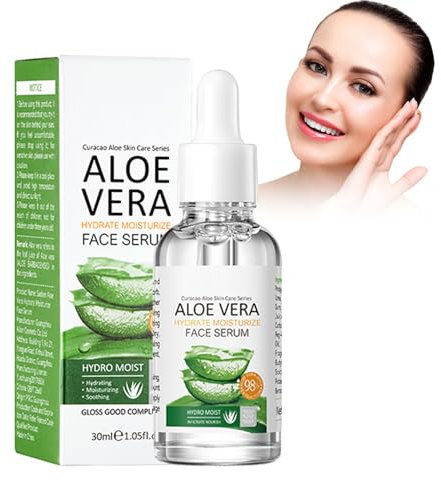 Eazerom 05 Sérum pour le visage à l'aloe vera,30ml,Anti-rides,Anti-âge et Hydratant,Tous Types de Peaux,Sérum éclaircissant pour les Taches brunes,les Ridules et les,hydrate et Raffermit la peau
