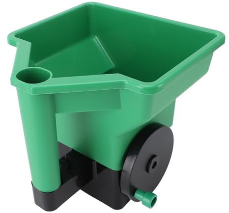 Esparcidor Manual para Césped, Fertilizantes, Semillas de Césped, Sal, Uso Durante Todo el Año, Mango de Agarre Grande para Pellets y Partículas, Herramienta Multiusos