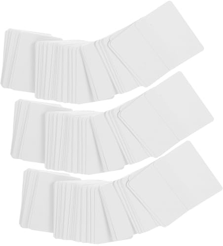 JOINPAYA 3 Boîtes de Cartes Vierges Portables Blanches Petites Fiches Multifonctions Épaisses pour Notes Cartes Graffiti Pratiques pour Organisation Écriture Manuscrite et Usage