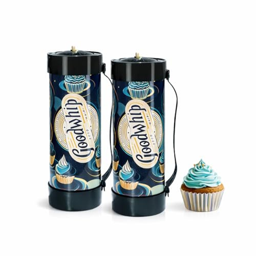 3.3L/ 2 Pack-Bottle Professional Stainless Steel Whipped Cream Dispenser,Aluminum Cream Whipper Not Included