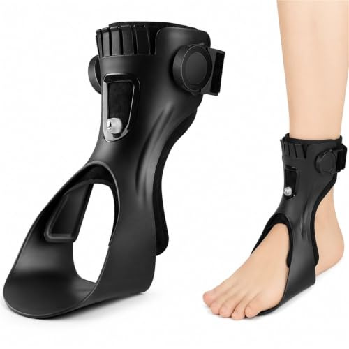 AFO Tutore Piede Cadente Ortesi Caviglia Piede Traspirante Supporto Regolabile per Camminare con Scarpe Correttore Equinismo per Uomo Donna Riabilitazione e Allenamento