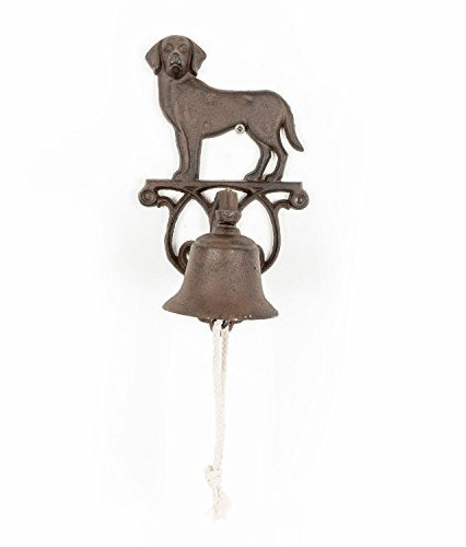 Homescapes Türglocke Hund aus Gußeisen, 14.3 x 13.2 x 24.9cm