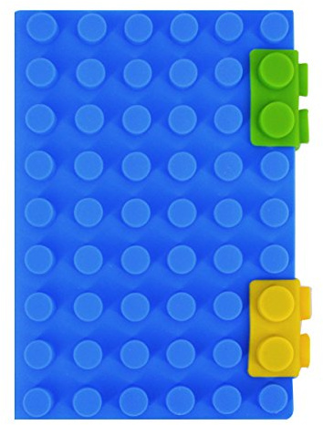 CLARA Silicone Cubes Notebook A6 Notepad Building Blocks Notebook Diary Journal Book, Blue