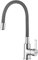 GRIFEMA G4002-9, Mitigeur Évier avec Bec Flexible, Robinet de Cuisine, Cuisine Mitigeur Flexible Rotative à 360°, Chrome, Gris