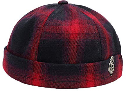Docker Cap Hats Skullcap Beanie Worker Sailor Cap Brimless Cap Retro Rolled Cuff