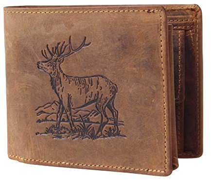 Greenburry Vintage Herren Geldbörse Braun 12,5x10,5x3cm