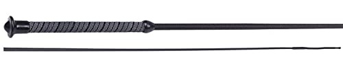 Frusta da equitazione Start Olympic in nylon, manico gommato (110 cm, nero)