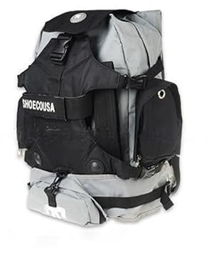 zalati Mochila para patines en línea, bolsa de transporte para patines y zapatos, para almacenamiento, fácil de llevar, para deportes al aire libre - Negro, L
