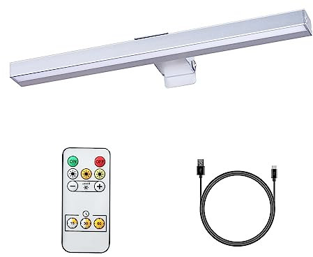 VIGMOJ 16 Wireless Picture Light with Remote Control, Picture Lighting Rechargeable with 3 Lighting Modes, LED Magnetic Dart Lamp with Timer, Battery Picture Light for Painting, Photo, Portrait