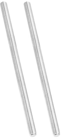 PATIKIL 1/2 tum–13 UNC 304 gängad stång i rostfritt stål, 2 stycken 90 mm längd långgängad skruv gängstång gängstift för förankringsskruvar, klämmor, hängare och U-bultar