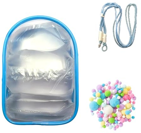 NHQZ Sac à dos labobo avec fermeture éclair,labobo vetement,sac à dos labobo avec bandoulière et boucle,pochette de poupée,accessoires pour poupées labobo(Bleu)