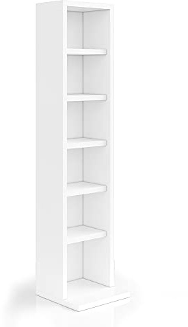 Vicco Scaffale per CD porta DVD scaffale a parete pensile libreria scaffale da ufficio