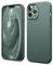 elago Silicone Liquido Custodia Cover Compatibile con iPhone 13 Pro Max Case (6.7), Cover Protettiva per Fotocamera con Schermo Intero, Custodia in Morbida Microfibra Antigraffio (Verde Notte)