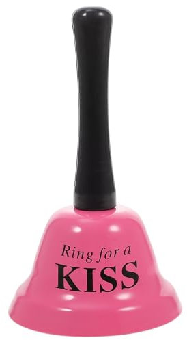 Amosfun Handglocke Metall Rezeptionsglocke Tischglocke Rosa Mehrzweck für Abendessen Hotelservice Meditationsgebet Haustiere Esszimmer Hochzeitsfeier Weihnachtsfeier Kostüm Party Festival