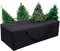 Aufbewahrungstasche Schutzhülle Gartenauflagen Oxford Auflagentasche mit Tragegriff Wasserdicht UV-Beständiges Schwerlast Reißfest Polsterauflagen für Weihnachtsbaume Kissen Schwarz(173x76x51cm)