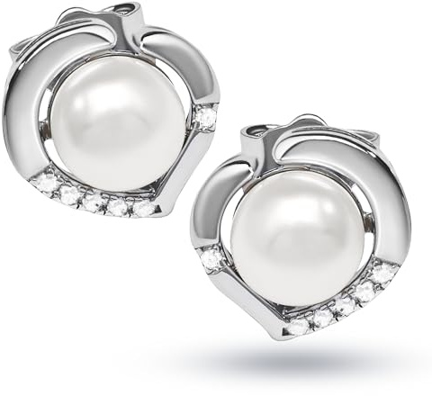 QUADRI - Orecchini Perle Donna Argento 925 - Idea Regalo Donna Compleanno
