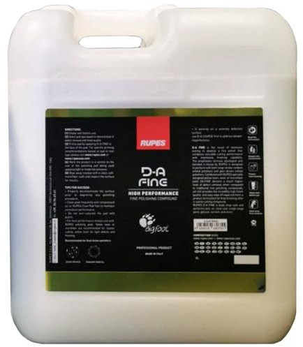 RUPES Bigfoot D-A Fine High Performance Compound Polish Gel Medium - Pasta abrasiva para abrillantar carrocerías de coche en bidón de 5 litros 9.dafine5l