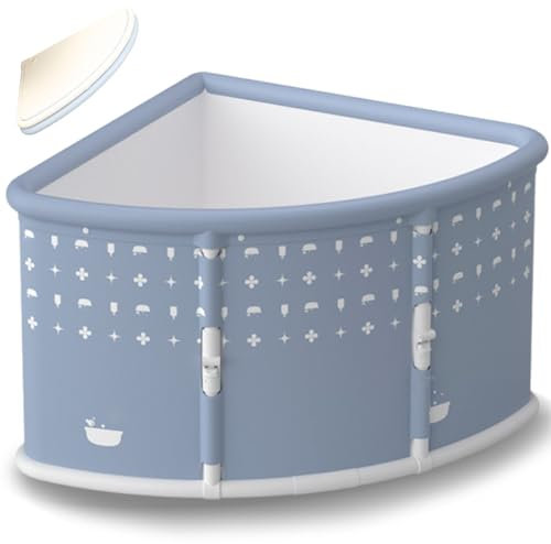 Tragbare Badewanne für Erwachsene Faltbare Badewanne mit Kissen Falten mit Einem Klick Bathtub Wannenbad Fass Fächerförmig Folding SPA Erwachsenen Wanne