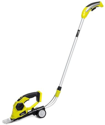 Baricus 18V Rasenkantenschere mit Verlängerung & Grasscheren-Messer – kabellos & leicht – geräuscharm – ideal für präzise Rasenkanten – B-Ware