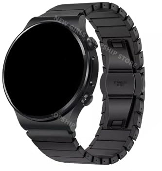 22 mm länkarmband Passar for Huawei Watch 4 Pro GT3Pro GT4 46mm/ Amazfit GTR 47mm lyxigt band i rostfritt stål zinklegering metallrem(Black,For huawei Ultimate)