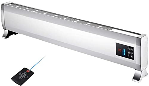 Heater,Electric Convector Heater with tat and Timer - Free Standing Radiator Heater - 2000W Heater- Fan Heaters for Home Low Energy - Led Display - Remote Control - for Bathroom,White