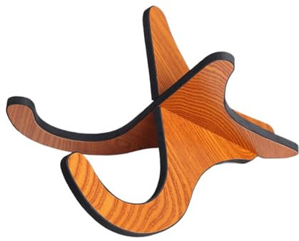 Generisch Geigenstand, Ukulele Stand, Tragbarer Gitarrenständer, Abnehmbares hölzerne Anti-Rutsch-Rutsch-Reisgröße Display für 21-26 Zoll Bass Banjo Mandolin Violine
