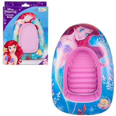 Disney Princesas Barco Hinchable, Colchoneta para Piscina, Ariel Barca Hinchable, Flotador Infantil, Hamaca de Agua, Colchoneta Playa Sillon Acuático