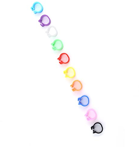 TYCIONG 200 Bandas para Patas de Paloma de 8 Mm, Anillos de Identificación de Plástico Coloridos para Palomas, con Diseño Reutilizable Fácil de Usar para Marcar Palomares
