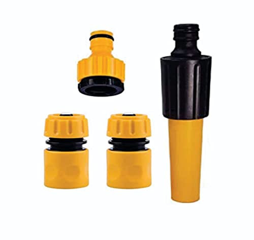 DECK INN Hose Adapter For External Area - Complete Starter Set Hose Connector Garden Hose Fitting Set Hose Connectors For Outdoor Tap Hosepipe Connect FittingsStarter Kit.