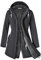 ATLASLAVA Wintermantel Damen Fleece Warm Lang Jacke Softshellmantel übergangsmantel Winter