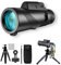 SKY SCOPE 80x100 Monocular Telescope for Smartphone, Black, Beginner, Adults, Outdoor Enthusiasts and Tech-Savvy Users, Unisex