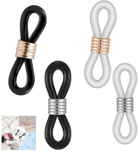 LiJuanWang Extremos de Cadena de Gafas,40 Piezas Conector para Cadena Gafas Extremos Cadenas de Anteojos Ajustables,Bucle de Soporte de Correa de Gafas,para Soporte de Gafas,Collar,Correa de Cadena