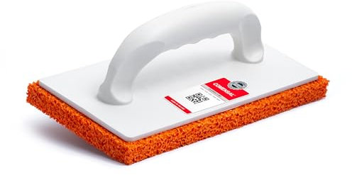 COMENSAL® Frattazzo con spugna 270 x 130 mm - Frattazzo in Plastica - Frattone in spugna - Frattone in spugna per stucco - Frattazzo in gomma - Made in EU