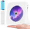 Tragbar CD Player Akku 4000 mAh, Radio CD Player Bluetooth, eingebautem HiFi Lautsprecher, Fernbedienung, Staubschutzhülle, Display, Kopfhörer, USB/AUX Wiedergabe, Weiß