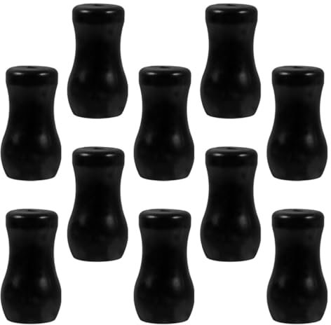 DECHOUS Manopole Per Corde Tende Da Finestra in Pvc Nero, Estremità Trazione Corda, Set Da 10 Pezzi Per Sostituzione Accessori, Adatte a Soggiorno e Camera Da Letto