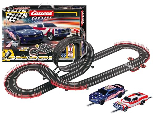 Carrera GO - Juego de pista de carreras de autos eléctricos para niños, escala 1:43, leyendas de la calle