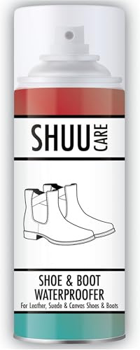 Shoe & Boot Waterproofer Spray 300ml - Shoe Care Protector for Leather, Suedes & Canvas Shoes & Boots