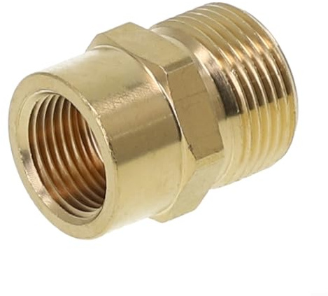 Yuanpgky Adattatore per idropulitrice M22 x 1,5 a G 3/8 di pollice filettatura femmina in ottone raccordo per tubo flessibile lancia compatibile con idropulitrici elettriche tubi da giardino camper