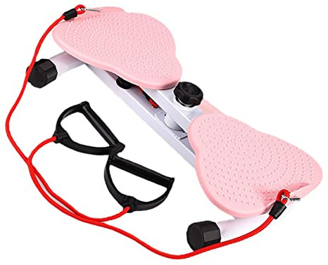 BTOSEP Herramienta de Ejercicio para Torcer la Cintura, Tabla de Ejercicios para el Abdomen de Pie para Masaje de Pies, Pérdida de Peso, Color Rosa