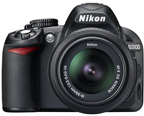 Nikon D3100 Digital SLR Camera with 18-55mm VR Lens Kit (14.2MP) 3 inch LCD (Renewed)