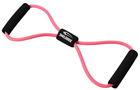 SMILODOX Soft Expander - Ideal fürs Homeworkout passendes Trainingsgerät für zu Hause, Color:Pink, Stärke:Medium