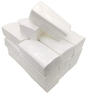 3000 Toallas Secamanos Plegadas Zig Zag - Papel Laminado Doble Capa Suave y Absorbente - 20x20cm para Dispensadores