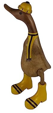 trendforge® - Handgefertigte Deko-Enten aus Teakholz - Vielfältige Modelle - Natürliche und hochwertige Holzfiguren für den Innen- und Außenbereich - einzigartiges Geschenk