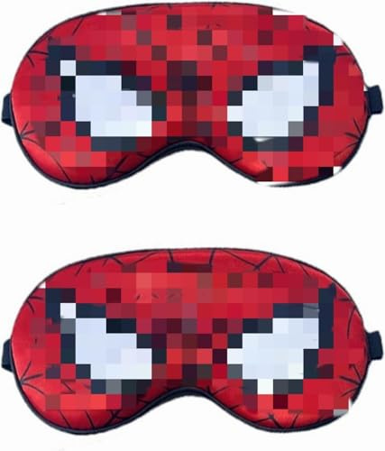 SHUOHONG 2 Pezzi Mascherina per Dormire Bambino, Maschera Occhi per Dormire con Cinghia Comoda Orientabile, Maschera Occhi Confortevole e Morbida per Donna Uomo per Viaggi e Pisolini