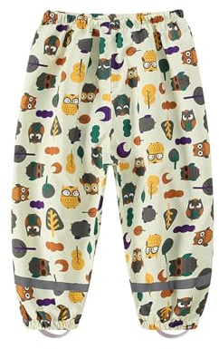 HIKIDS Pantaloni da Pioggia Bambino Pantaloni Fango Impermeabili Unisex-Bambini e Ragazzi, 12-18 Mesi